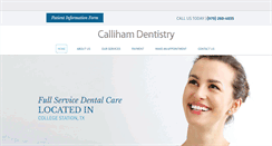 Desktop Screenshot of callihamdentistry.com